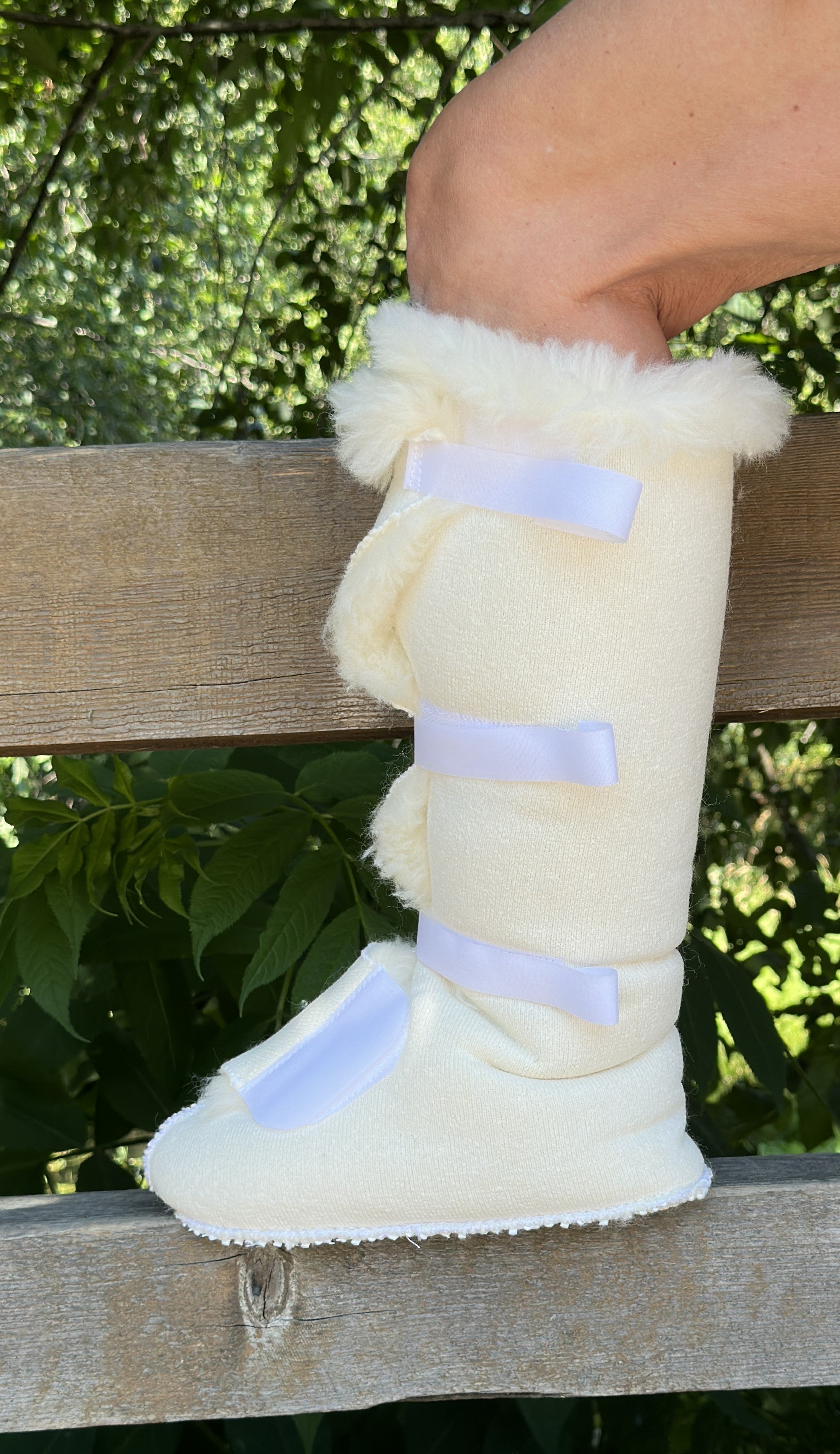 Sheep Wool Knee-High Boot